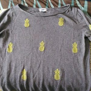 Old navy pineapple sweater